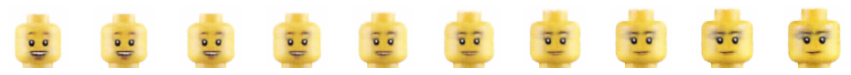 Lego face morph visualization
