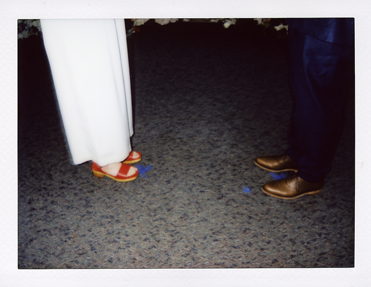 photograph of the shoes my wife and I wore when we married